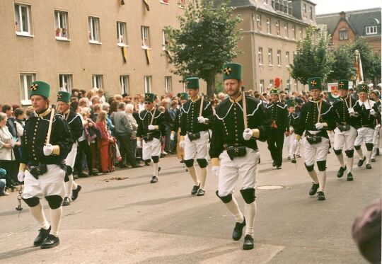 Schneeberger Knappen  beim Festumzug  in Rochlitz