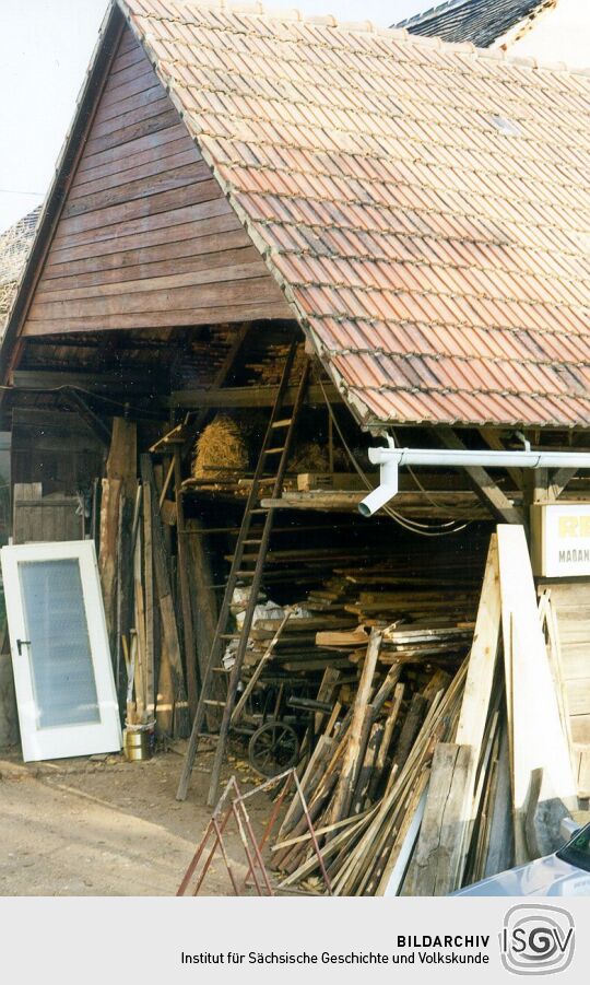 Materiallager der Stellmacherei in Langenbernsdorf