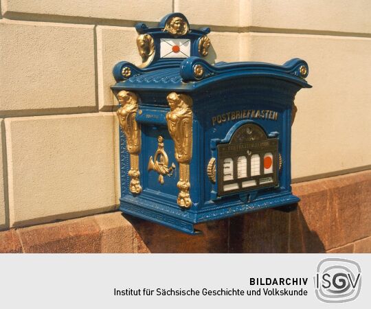 Alter Postkasten am Mittweidaer Markt