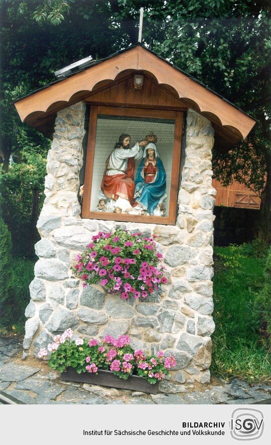 Geschnitztes Heiligenbild in Schirgiswalde