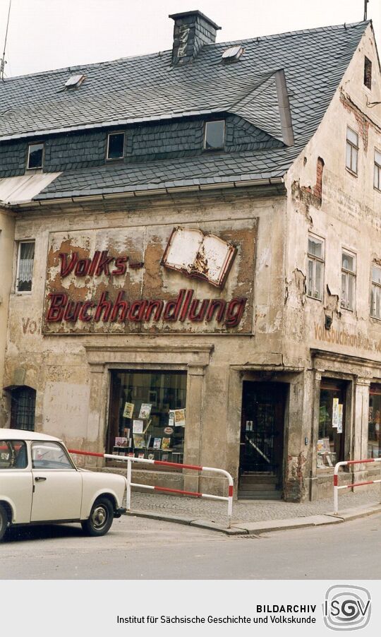 Ehemalige Volksbuchhandlung in Olbernhau
