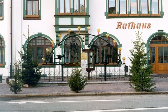 Schwibbogen vor dem Rathaus in Brand-Erbisdorf