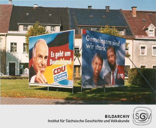 Wahlplakate in Frauenstein