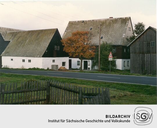 Wohnhaus und Stall eines Bauernhofes in Deutscheinsiedel