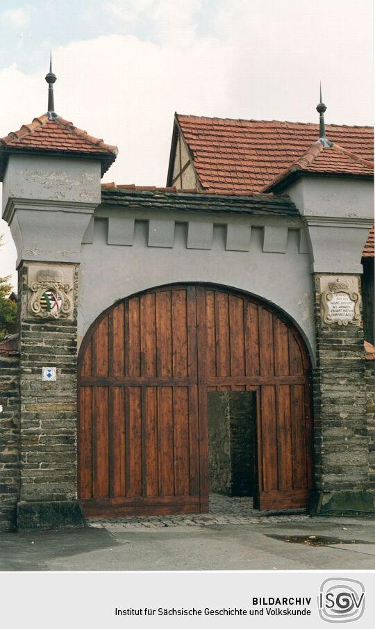 Eingang zum Hüttengelände in Olbernhau