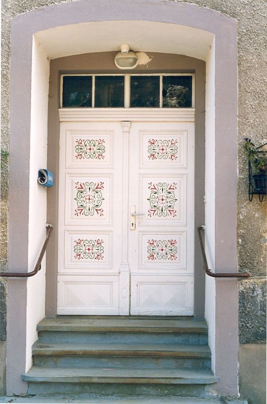 Haustür eines Wohnhauses in Cämmerswalde