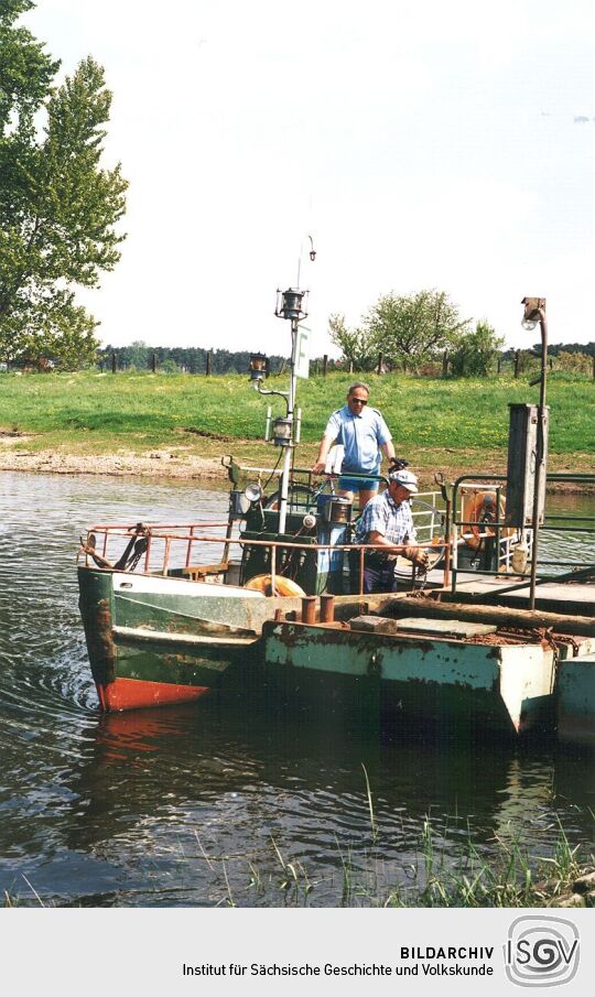 Fähre in Diesbar-Seußlitz