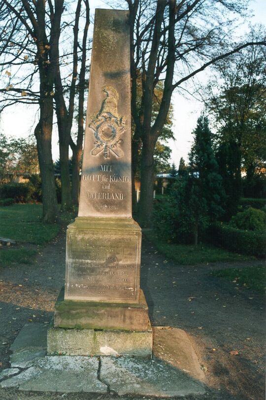Kriegerdenkmal auf dem Nieskyer Friedhof