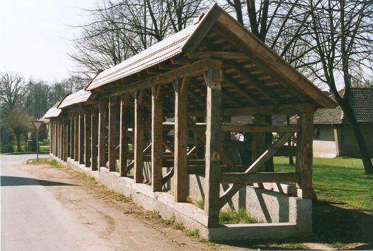 Verkaufsstände auf dem Diehsaer Markt