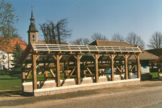 Verkaufsstände auf dem Diehsaer Markt