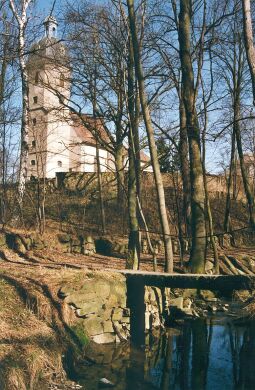 Bild: Blick zur Königshainer Kirche