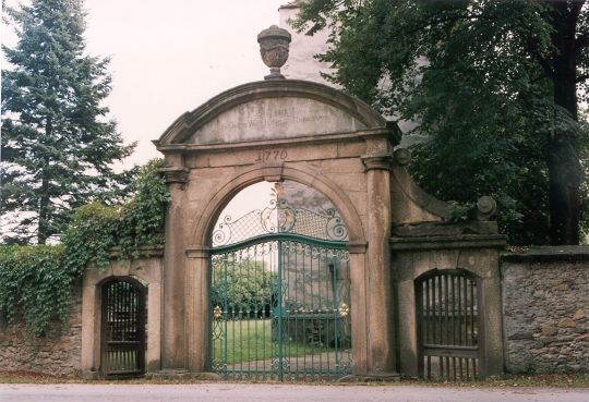 Eingang zum Ullersdorfer Kirchhof