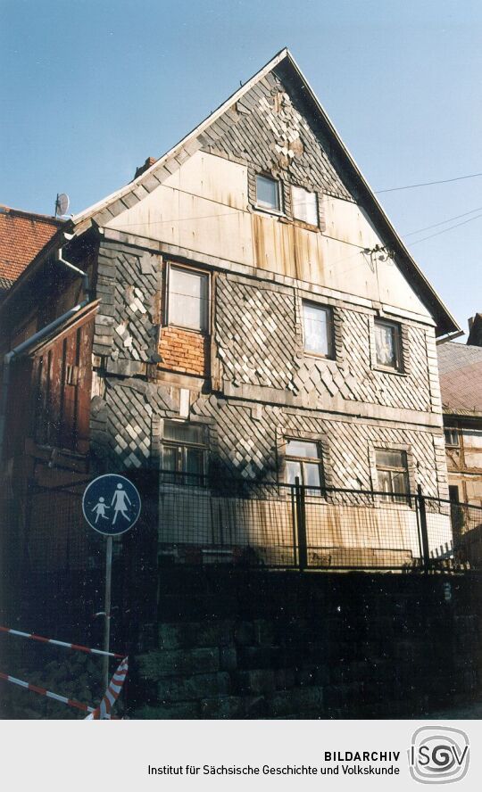 Verkleidetes Fachwerkhaus in Hohnstein