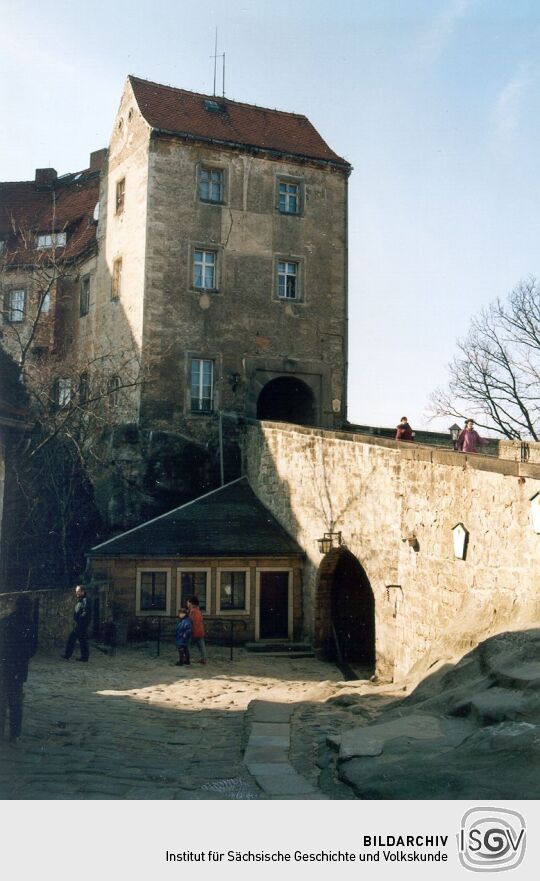 Aufgang zur Burg in Hohnstein