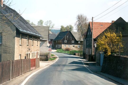 Die Kirchgasse in Rückersdorf