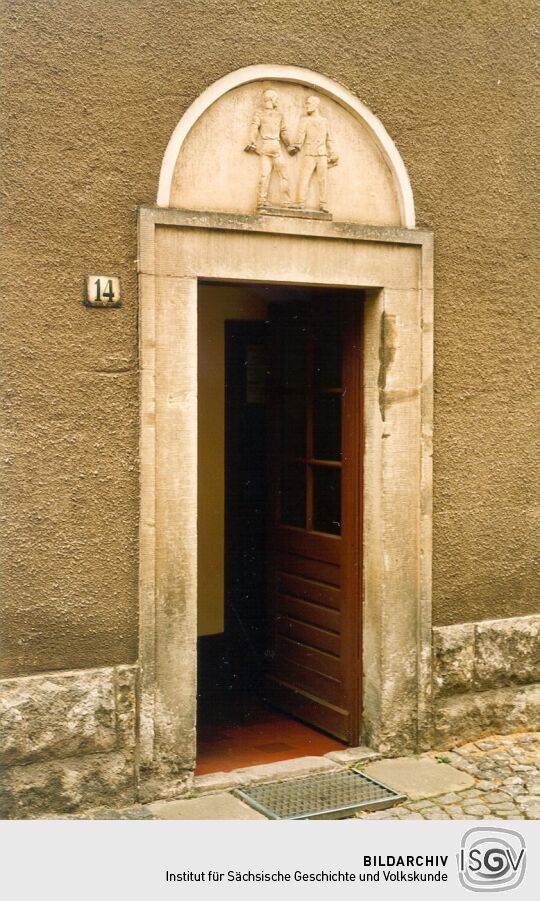 Eingangsbereich eines Wohnhauses in Dohna