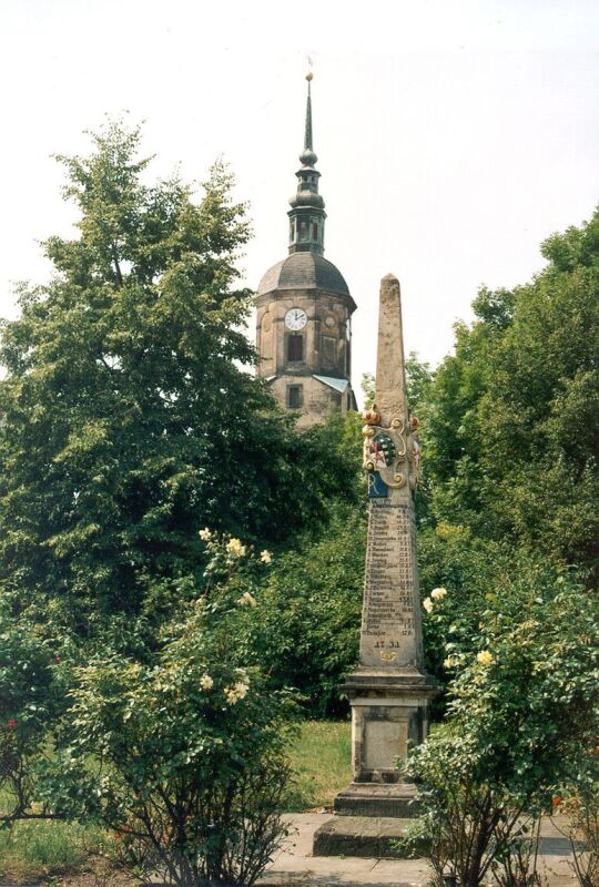 Postsäule in Dohna