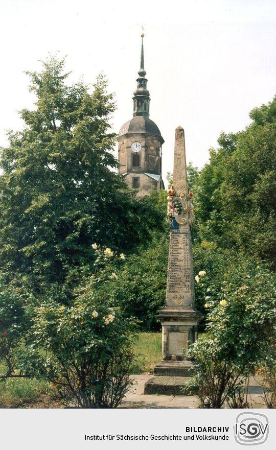 Postsäule in Dohna