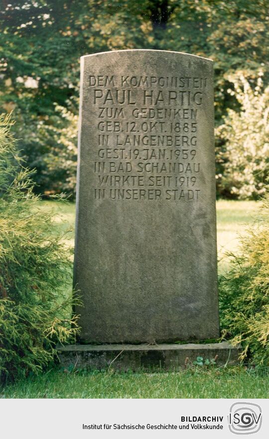 Gedenkstein im Kurpark von Bad Schandau
