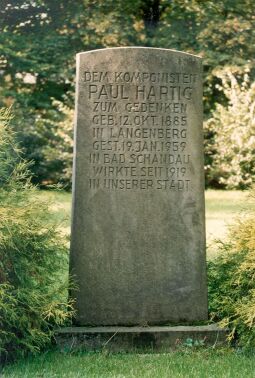 Bild: Gedenkstein im Kurpark von Bad Schandau