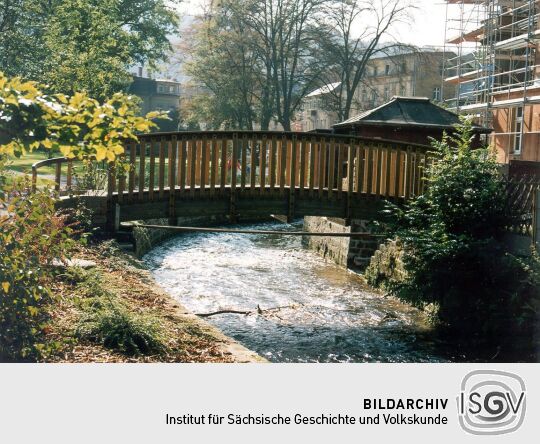 Fußgängerbrücke über der Kirnitzsch in Bad Schandau