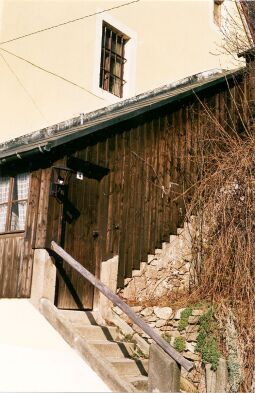 Bild: Verbretterter Treppenaufgang in Liebstadt