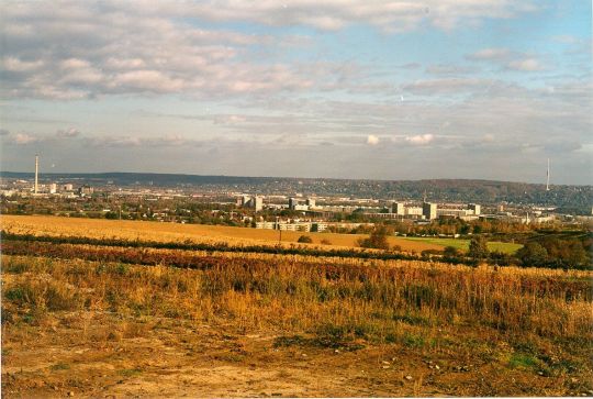 Blick über Dresden von Sobrigau aus