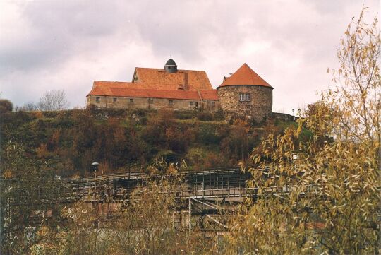 Blick zur Burg in Dohna