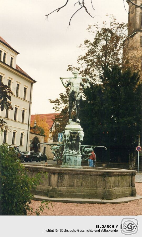 Brunnen auf dem Markt in Dohna