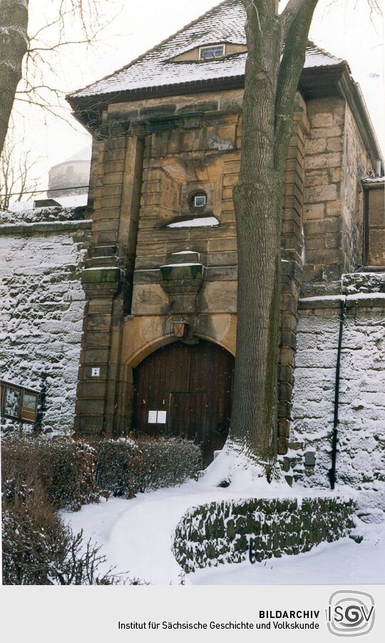 Eingang zur Burg in Stolpen