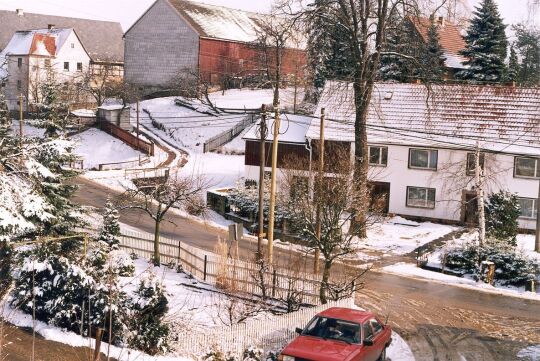 Dorfstraße in Wilschdorf