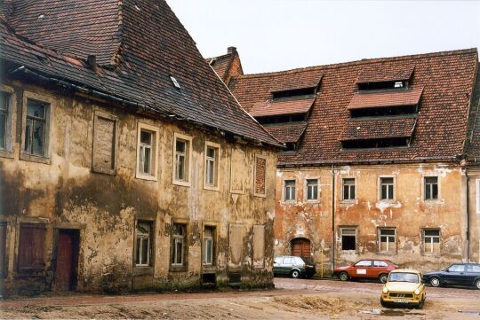 Pirna, Fleischergasse Ecke Lange Straße (Bilder 2009: 302157ff., 69ff.)