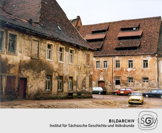 Pirna, Fleischergasse Ecke Lange Straße (Bilder 2009: 302157ff., 69ff.)