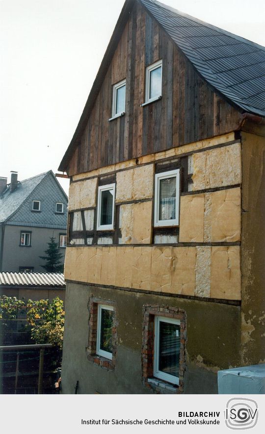 Isolierung eines Fachwerkhauses in Saupsdorf