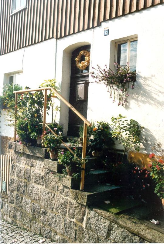 Treppenaufgang zu einem Wohnhaus in Saupsdorf