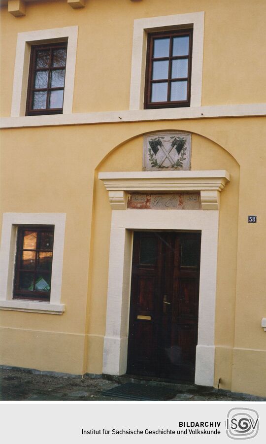 Hausfassade in Lohmen