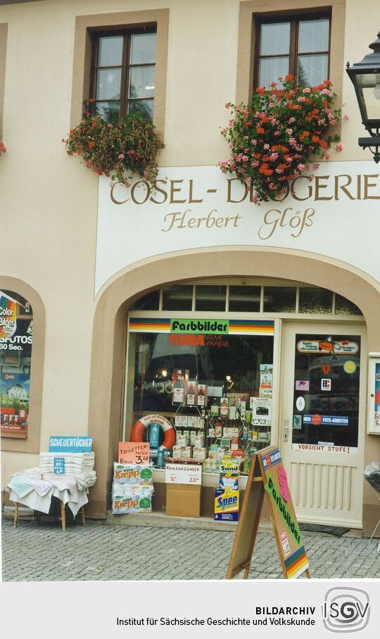 Geschäftshausfassade in Stolpen