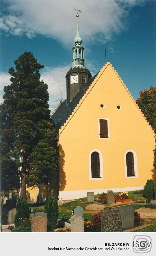 Friedhof und Kirche von Sebnitz