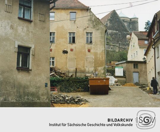 Blick zur Burg Stolpen