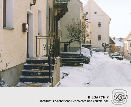 Wohnhäuser an der Burgstraße in Stolpen
