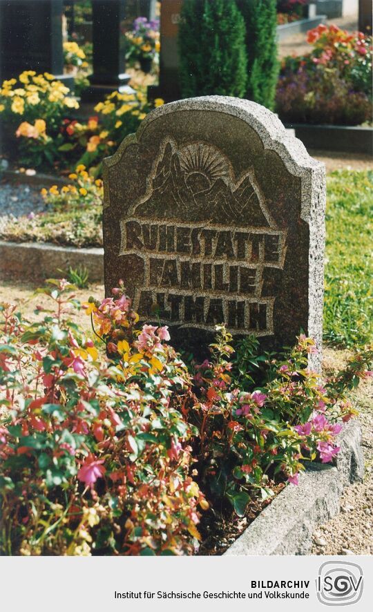 Auf dem Friedhof in Hinterhermsdorf