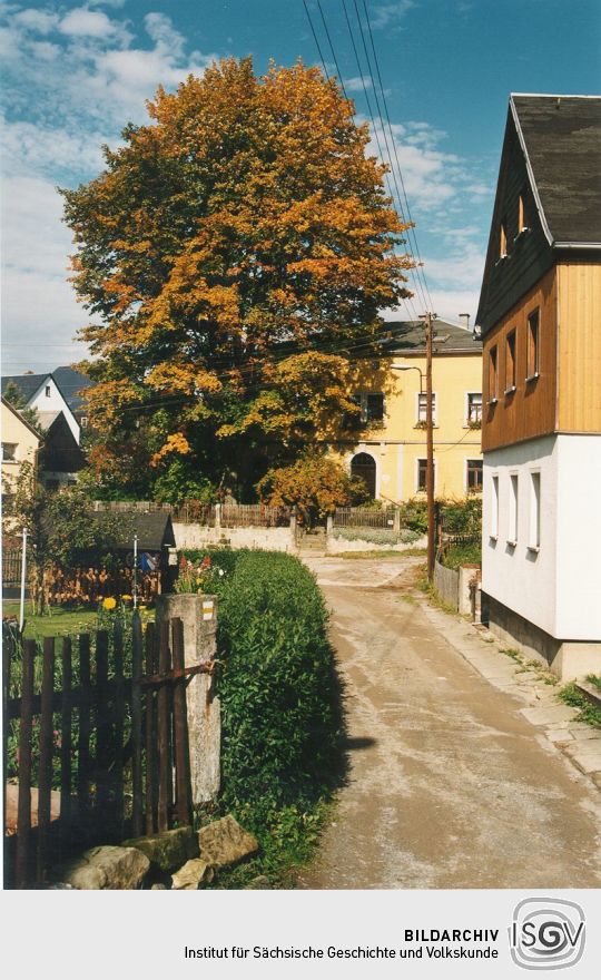 Häuser am Oberdorfweg in Hinterhermsdorf