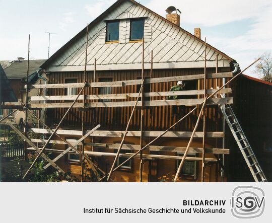 Instandsetzung eines Umgebindehauses in Hinterhermsdorf