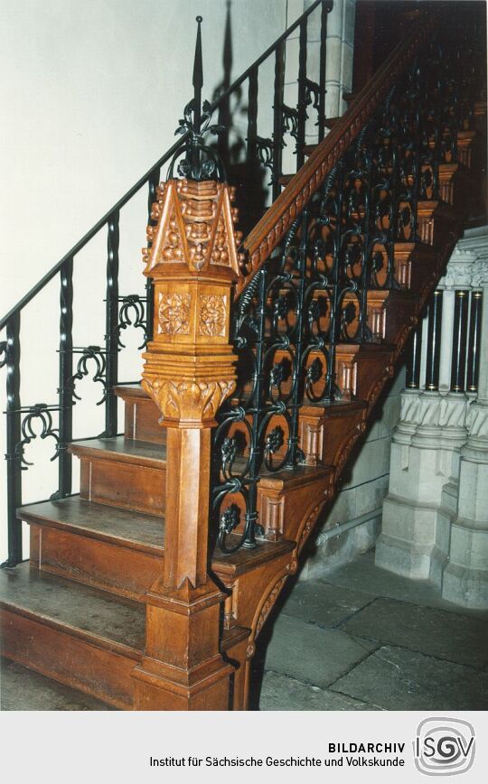 Aufgang zur Kanzel in der Kirche in Neustadt