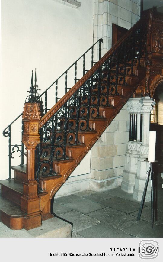 Kanzeltreppe in der Kirche in Neustadt