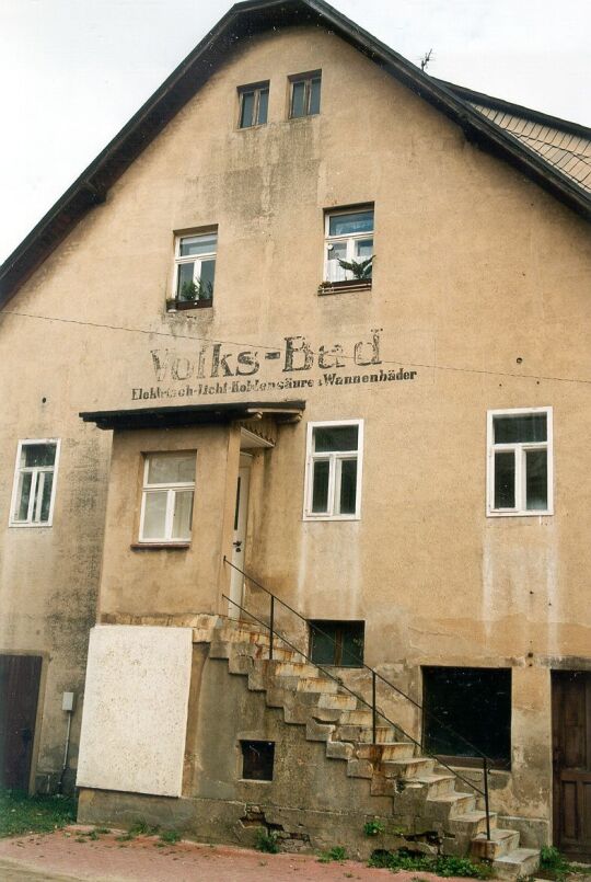 Treppenaufgang zu den Wannenbädern in Langburkersdorf