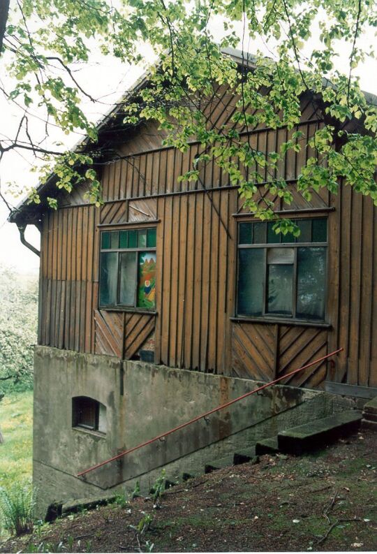 Giebelseite der ehemaligen Gaststätte auf dem Borsberg