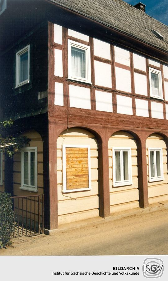 Umgebindehaus in der Hauptstrasse 4 in Ottendorf