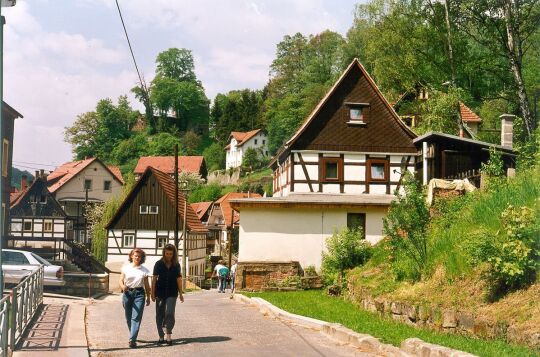 Renovierte Fachwerkhäuser in Rathen