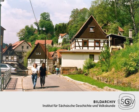 Renovierte Fachwerkhäuser in Rathen